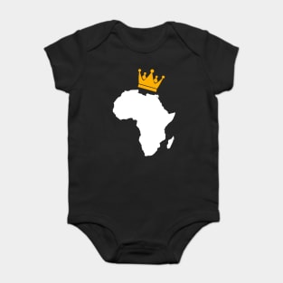 African King, African Queen, Africa, Crown Baby Bodysuit